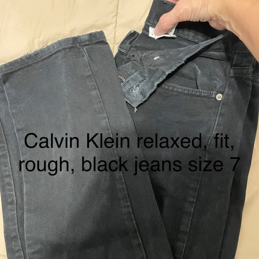 Calvin Klein Men's Dark Gray Relaxed Jeans